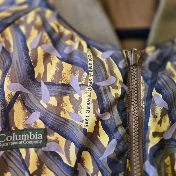 Vintage 90's Columbia Delta Marsh 1995 Men's L Camouflage Hunting Reversible Jac - Picture 6 of 16